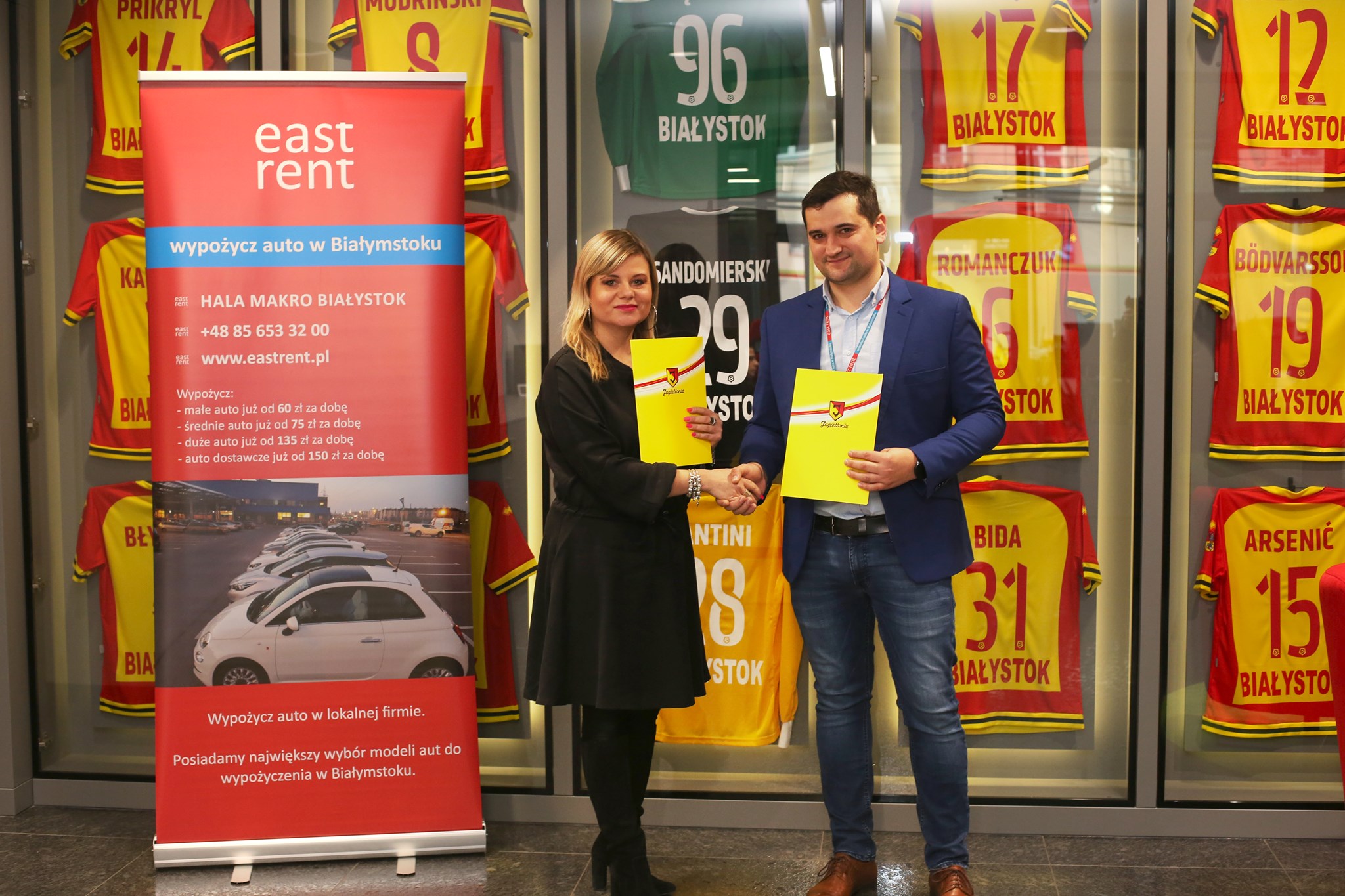 wynajem aut białystok, Jagiellonia